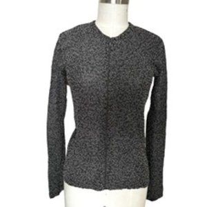 Donna Karan Signature Black & Silver Beaded Top - Size S